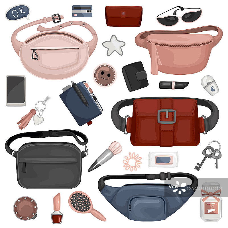 时尚腰包图片素材