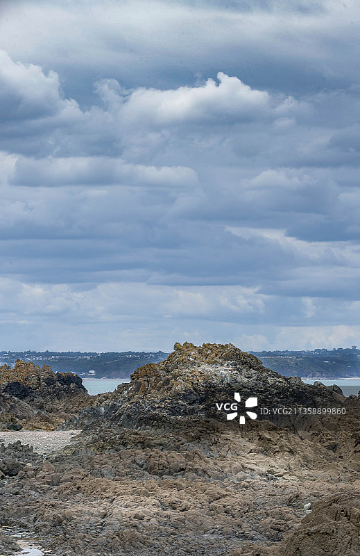 法国布列塔尼的壮丽海景图片素材