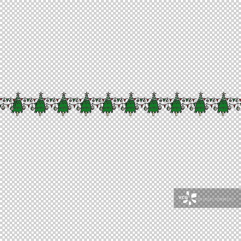 圣诞节圣诞分割线图片素材