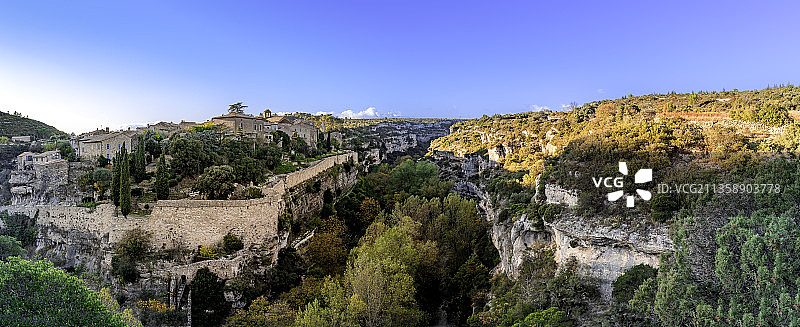 法国米内瓦的风景全景图片素材