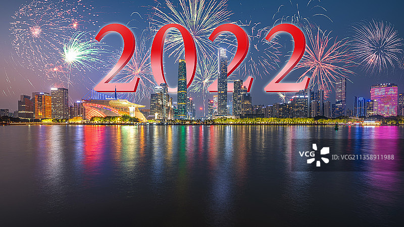 2022年广州烟花图片素材