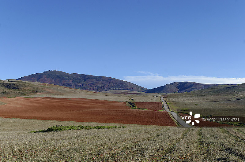 秘鲁库斯科的蓝天风景图片素材