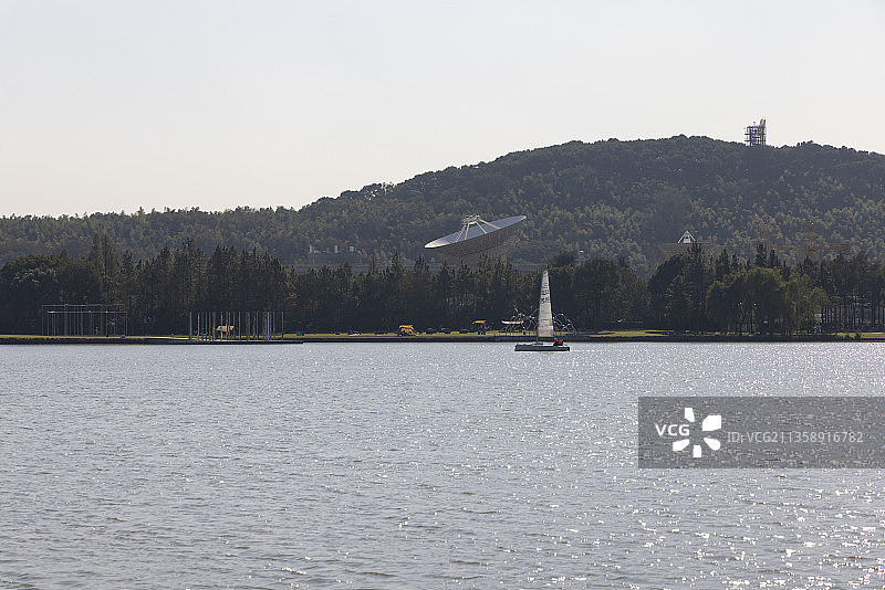 上海松江月湖雕塑公园图片素材