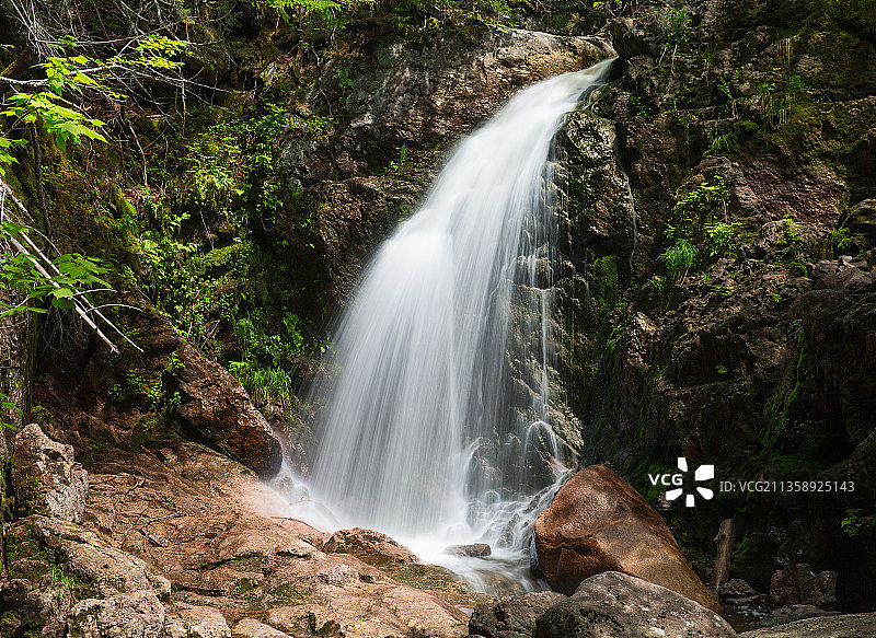 加拿大哈蒙德维尔瀑布森林风光图片素材