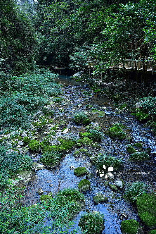 湖南省张家界市慈利县张家界大峡谷航拍图片素材
