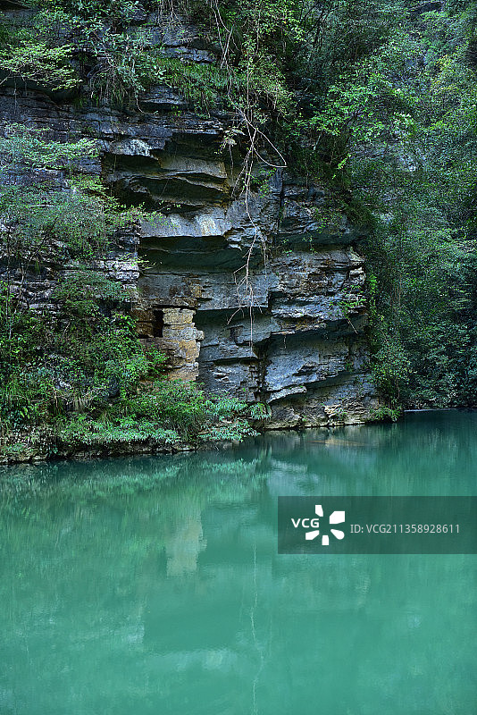 湖南省张家界市慈利县张家界大峡谷航拍图片素材