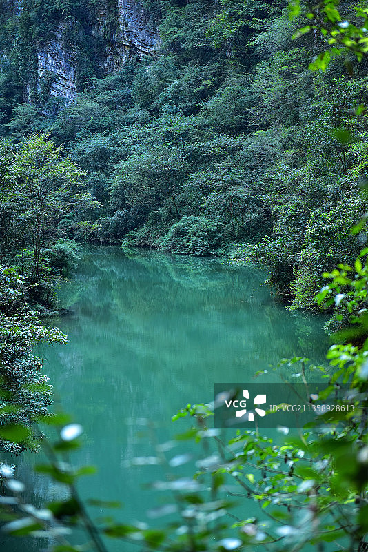 湖南省张家界市慈利县张家界大峡谷航拍图片素材