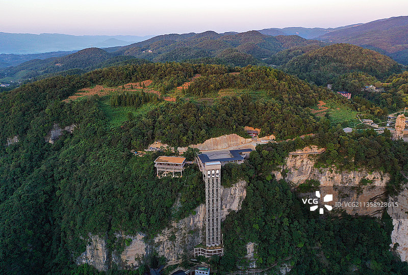 湖南省张家界市慈利县张家界大峡谷航拍图片素材