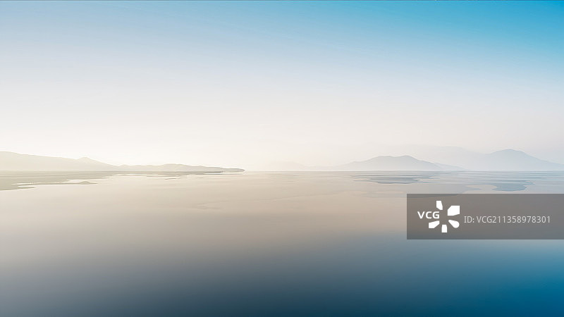 海洋镜面自然风景图片素材