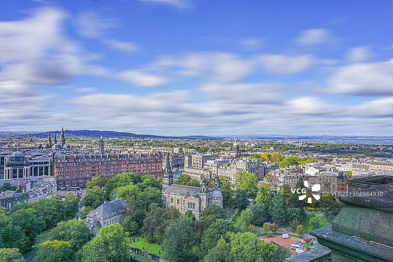 英国爱丁堡城市鸟瞰图片素材
