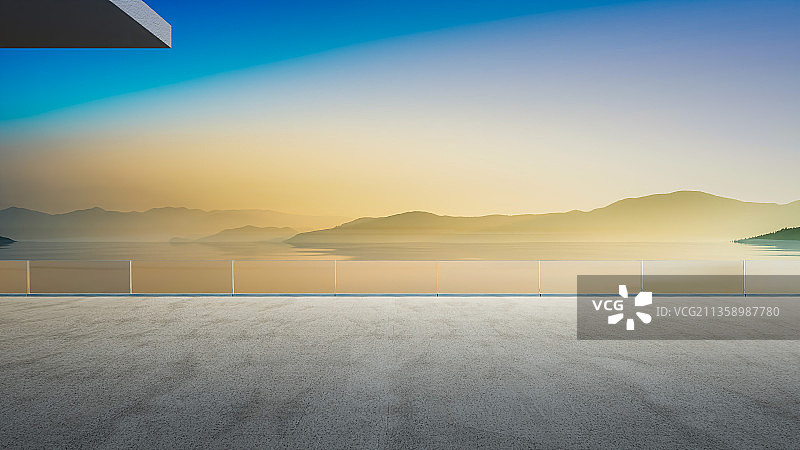 露台观景图片素材