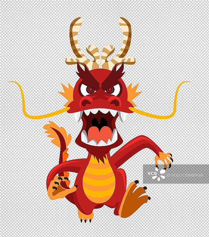 卡通愤怒的暴龙图片素材