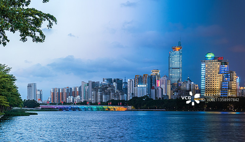 城市建筑夜景风光图片素材