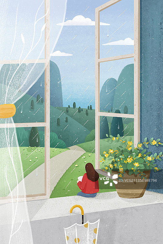 二十四节气之雨水图片素材