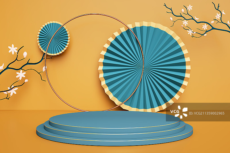 新年，春节，电商，产品展台，国潮图片素材