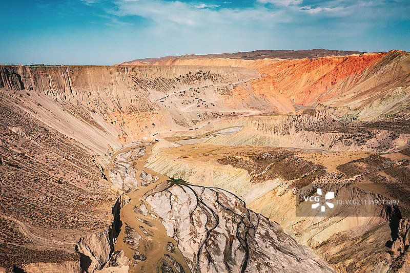 中国新疆塔城安集海大峡谷自然风光图片素材