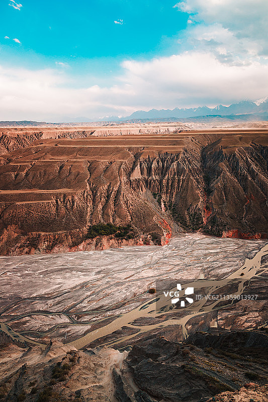 中国新疆塔城安集海大峡谷自然风光图片素材
