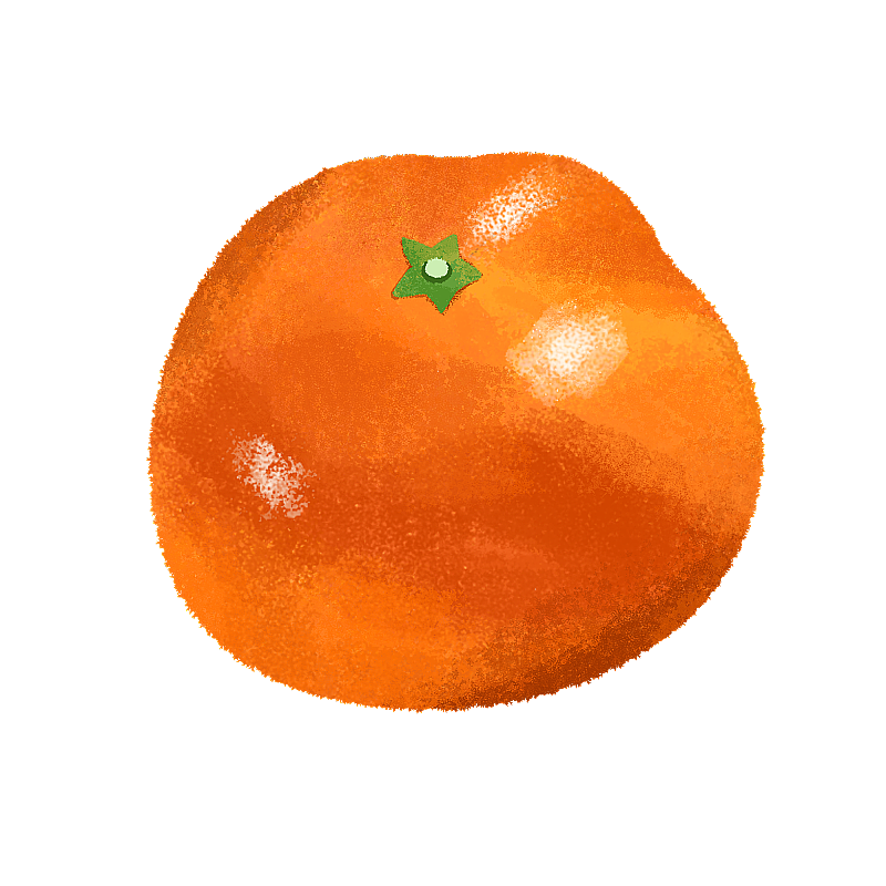 一颗甜甜的砂糖橘图片素材