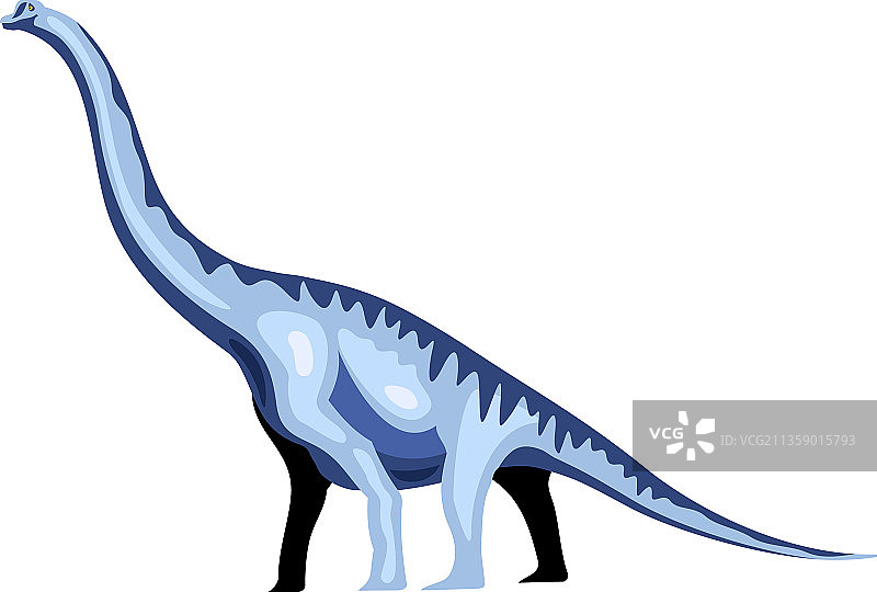 长颈恐龙组合图片素材