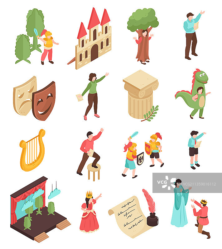 2.5D动作场景素材图片素材