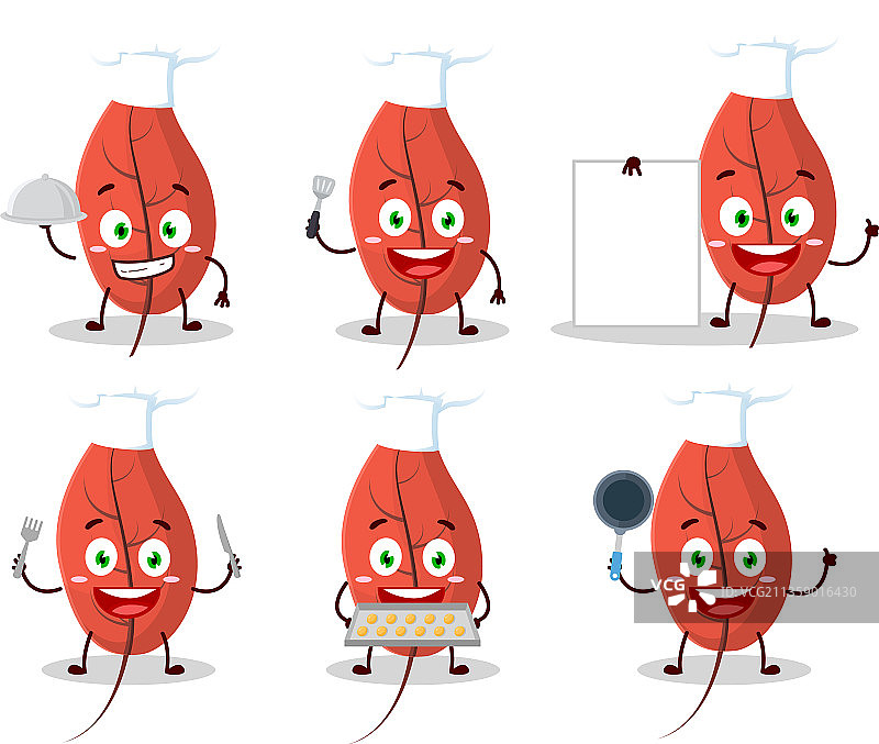各种干树叶卡通人物图片素材