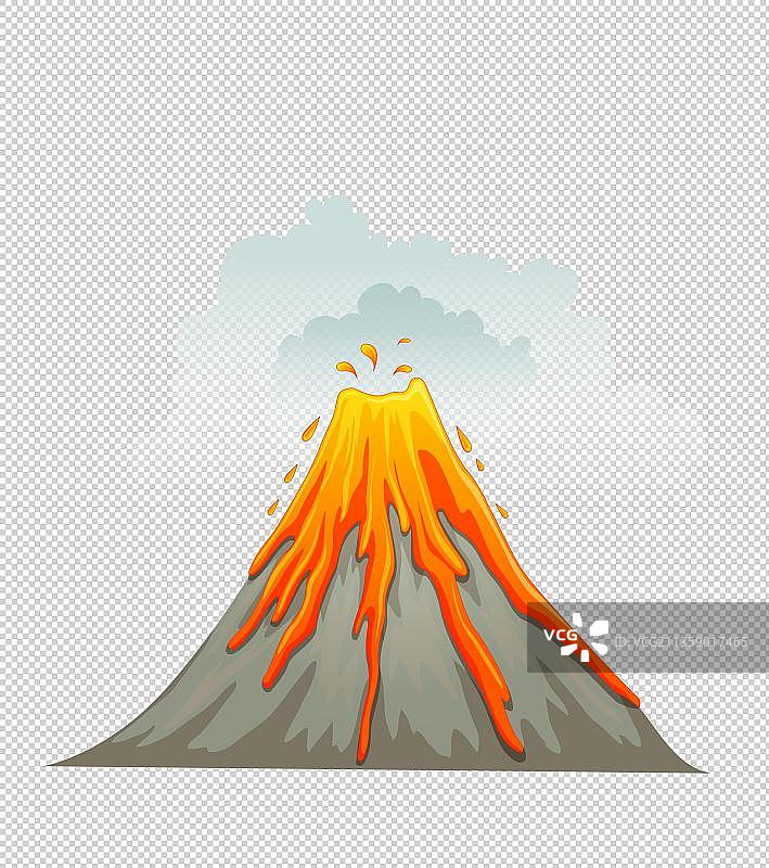 火山爆发图片素材