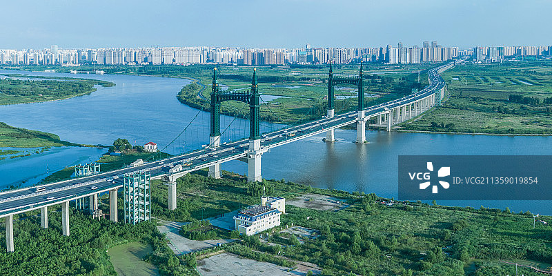 哈尔滨阳明滩大桥图片素材