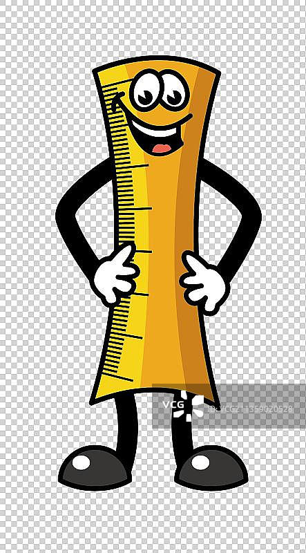 原创卡通尺子形象图片素材