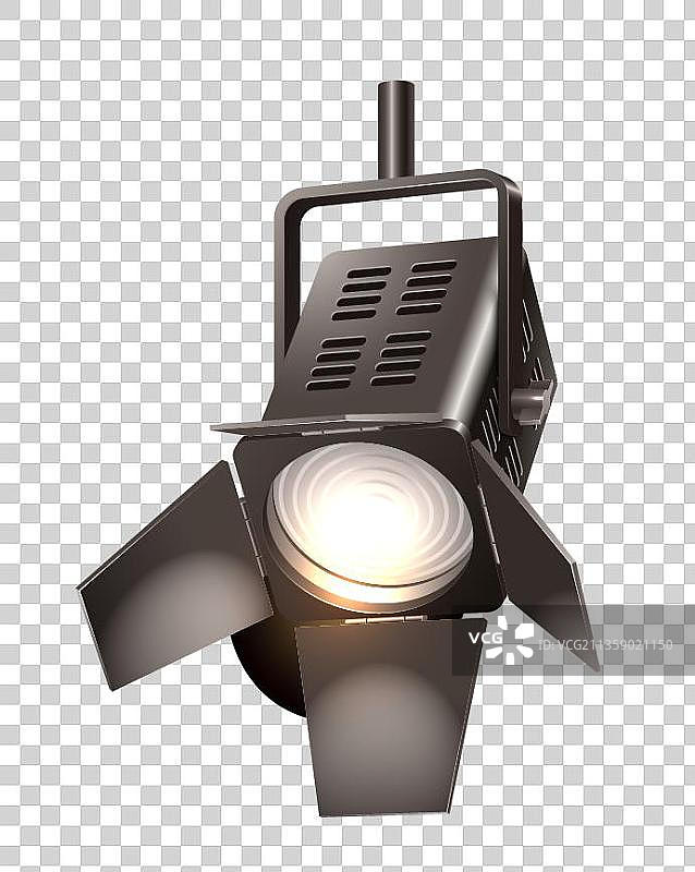 卡通斜挂的舞台灯具图片素材