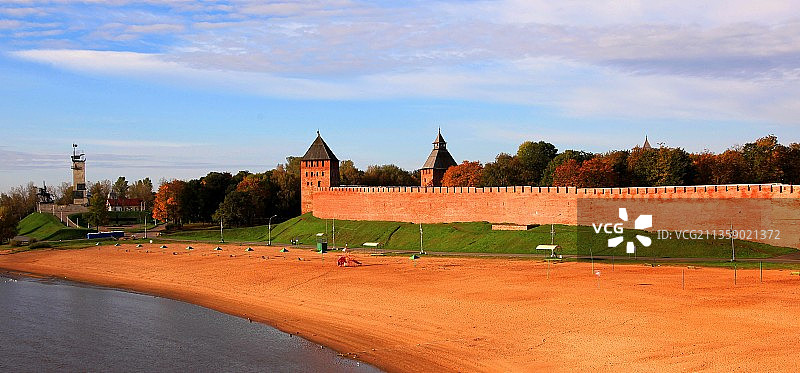 诺夫哥罗德的红墙图片素材
