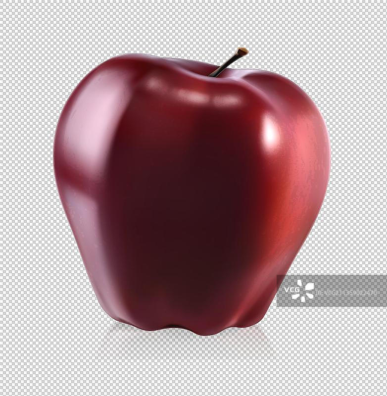 卡通红色蛇果图片素材