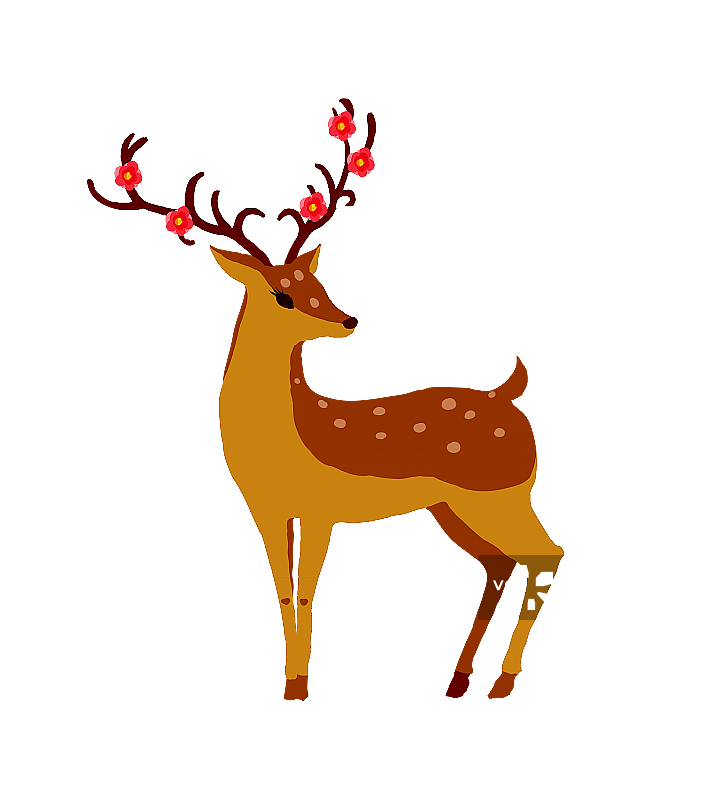 卡通小鹿素材图片素材