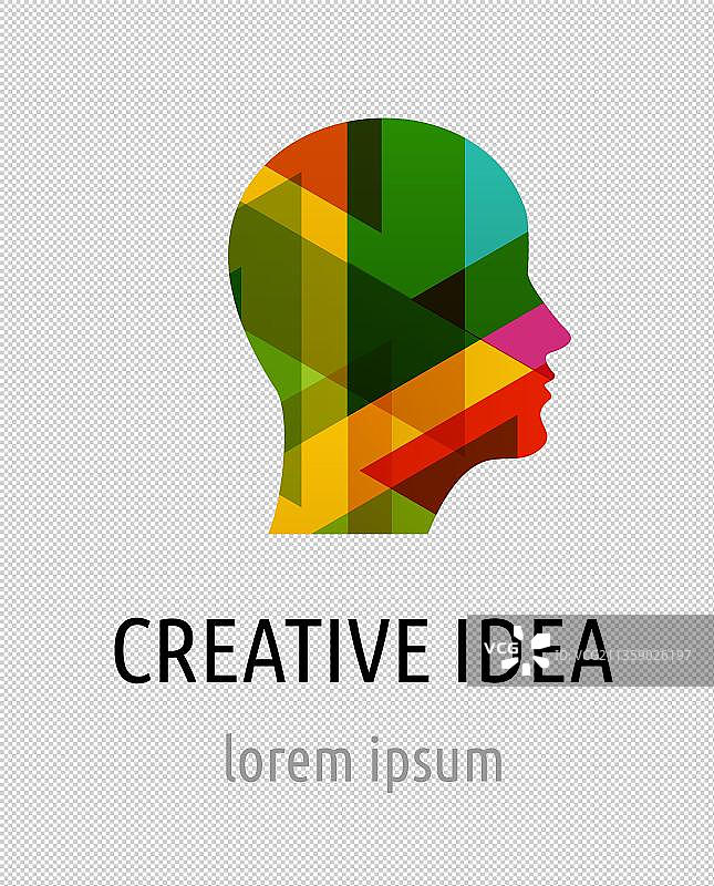 时尚多边形头像图标元素图片素材