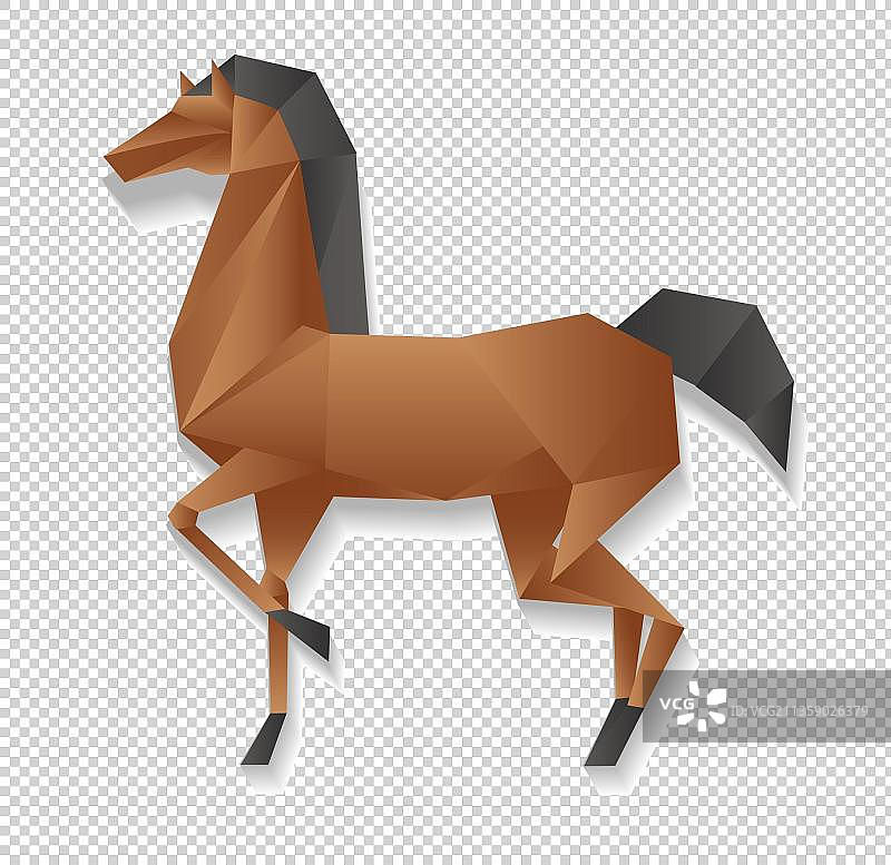 折纸马图片素材