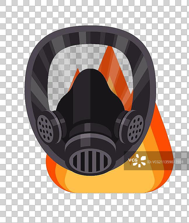 卡通黑色防毒面罩图片素材