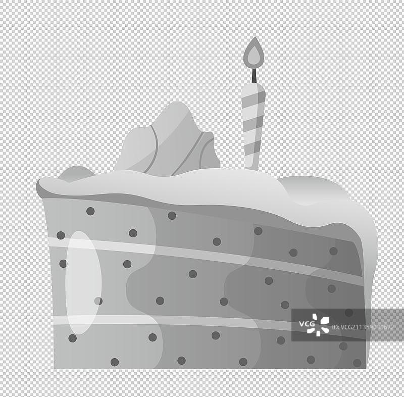 黑色一块夹心蛋糕图片素材