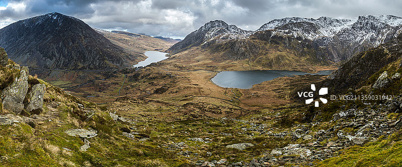 英国奥格文湖山脉风光图片素材