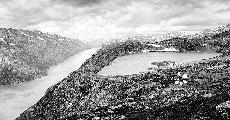 雪山风景，挪威图片素材