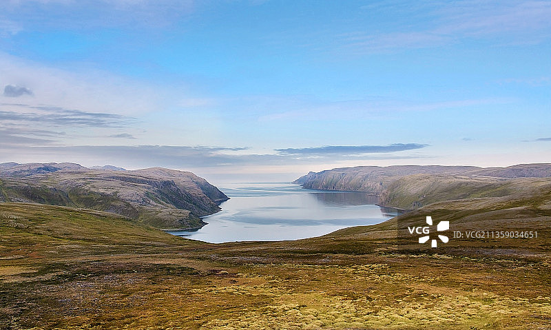 挪威北角海山风光图片素材