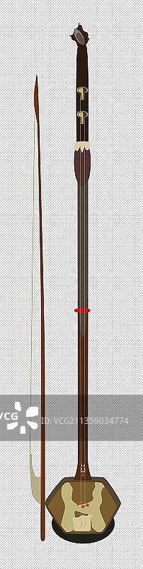 古代乐器花梨木板胡图片素材