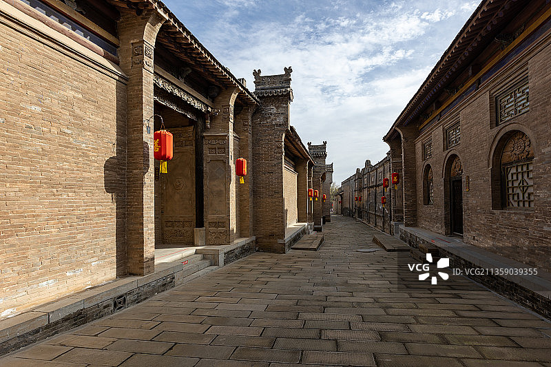 山西运城市万荣县李家大院图片素材