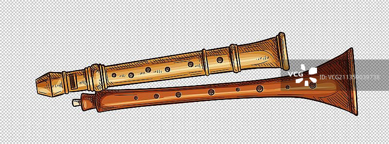笛子跟唢呐图片素材