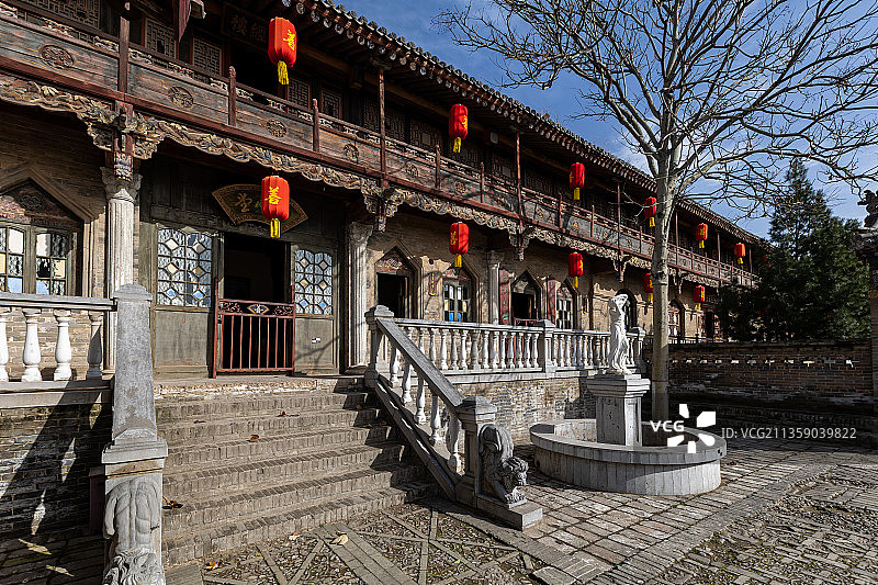 山西运城市万荣县李家大院图片素材