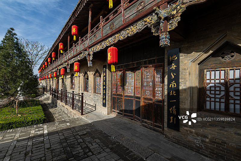 山西运城市万荣县李家大院图片素材