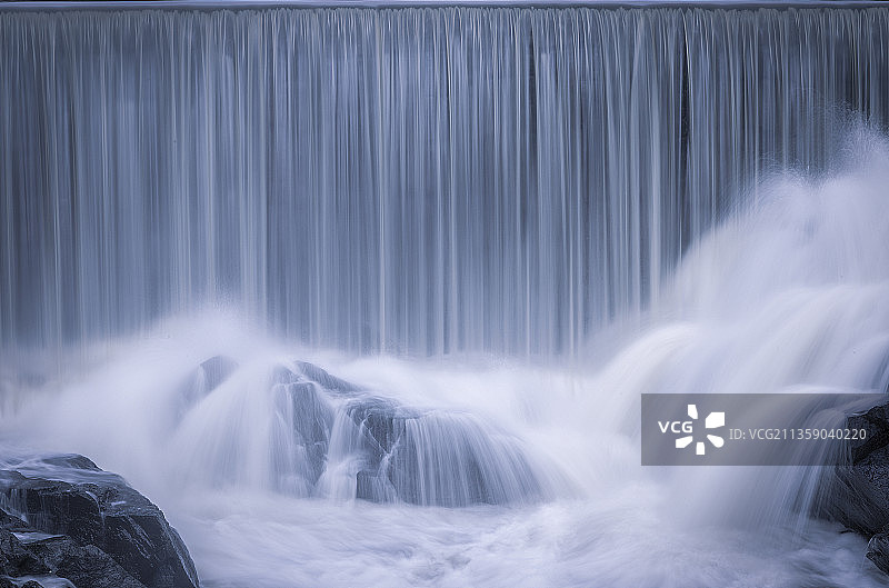 芬兰万汉考蓬金科斯基瀑布风景图片素材