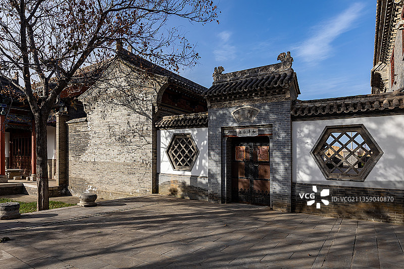 山西运城市万荣县李家大院图片素材
