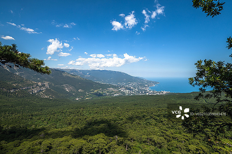 在天空衬托下的风景图片素材