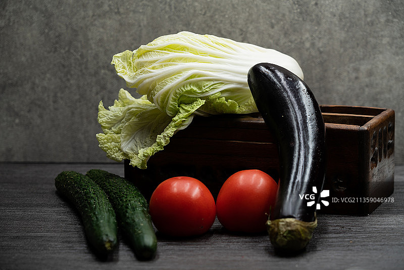 白菜,西红柿,茄子,黄瓜图片素材