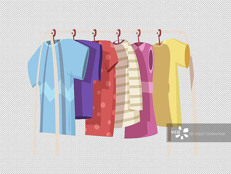 衣架上的衣服图片素材