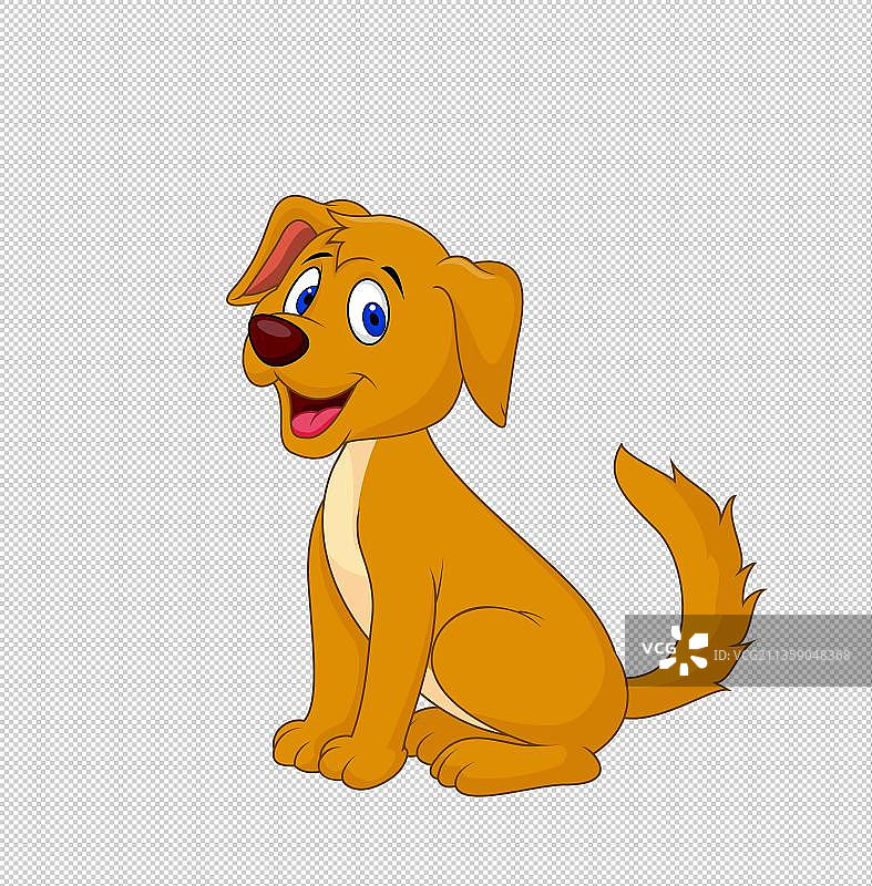 手绘卡通动物小狗图片素材